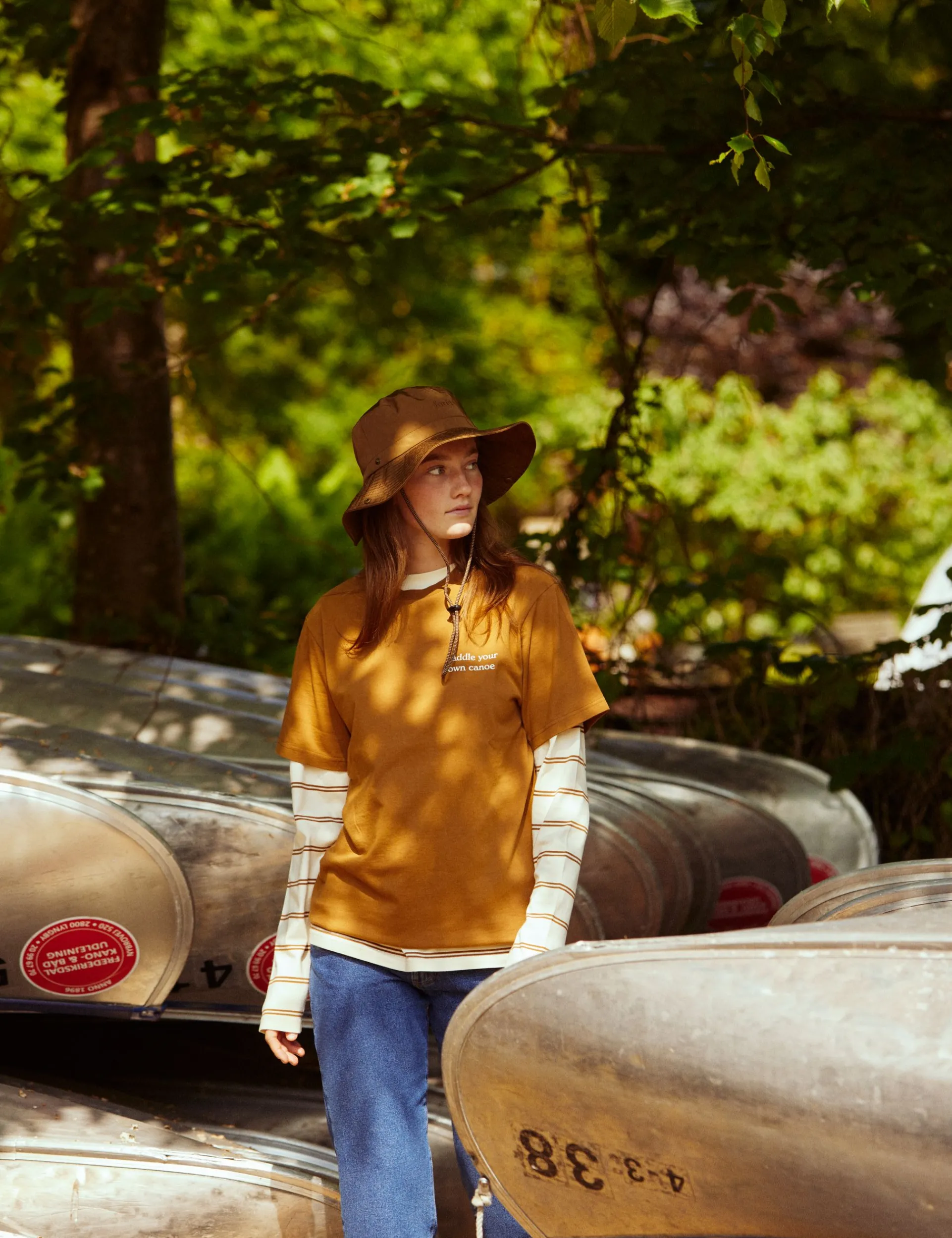 Men Forét Caps-Abeam Bucket Hat-Brown