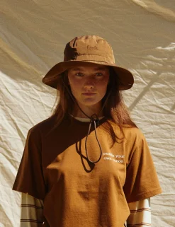 Forét Goods-Abeam Bucket Hat-Brown