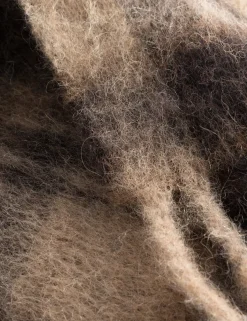 Forét Goods-Airy Wool Scarf-Brown Check