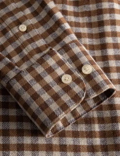 Men Forét Shirts-Alaska Check Shirt-Brown