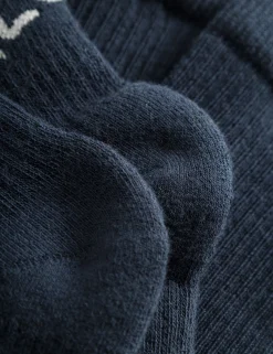 Men Forét Accessories-Alone Socks 2-Pack-Navy/Cloud