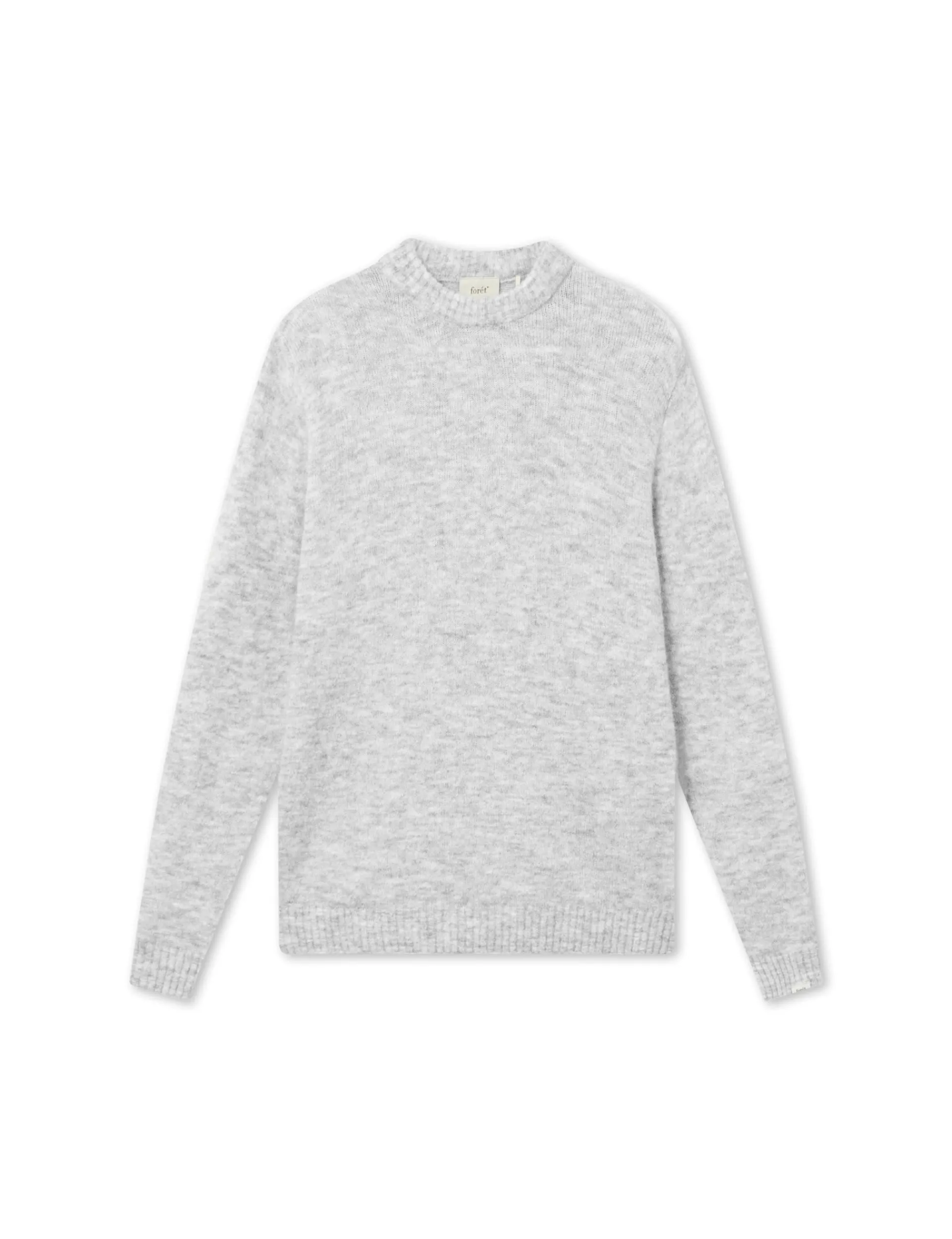 Men Forét Knitwear-Alpine Knit-Light Grey Melange