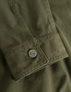 Men Forét Overshirts-Amble Overshirt-Army