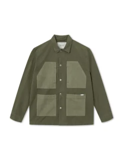 Men Forét Shirts-Amble Overshirt-Army