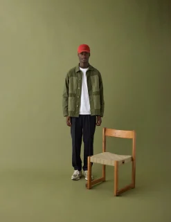 Men Forét Shirts-Amble Overshirt-Army