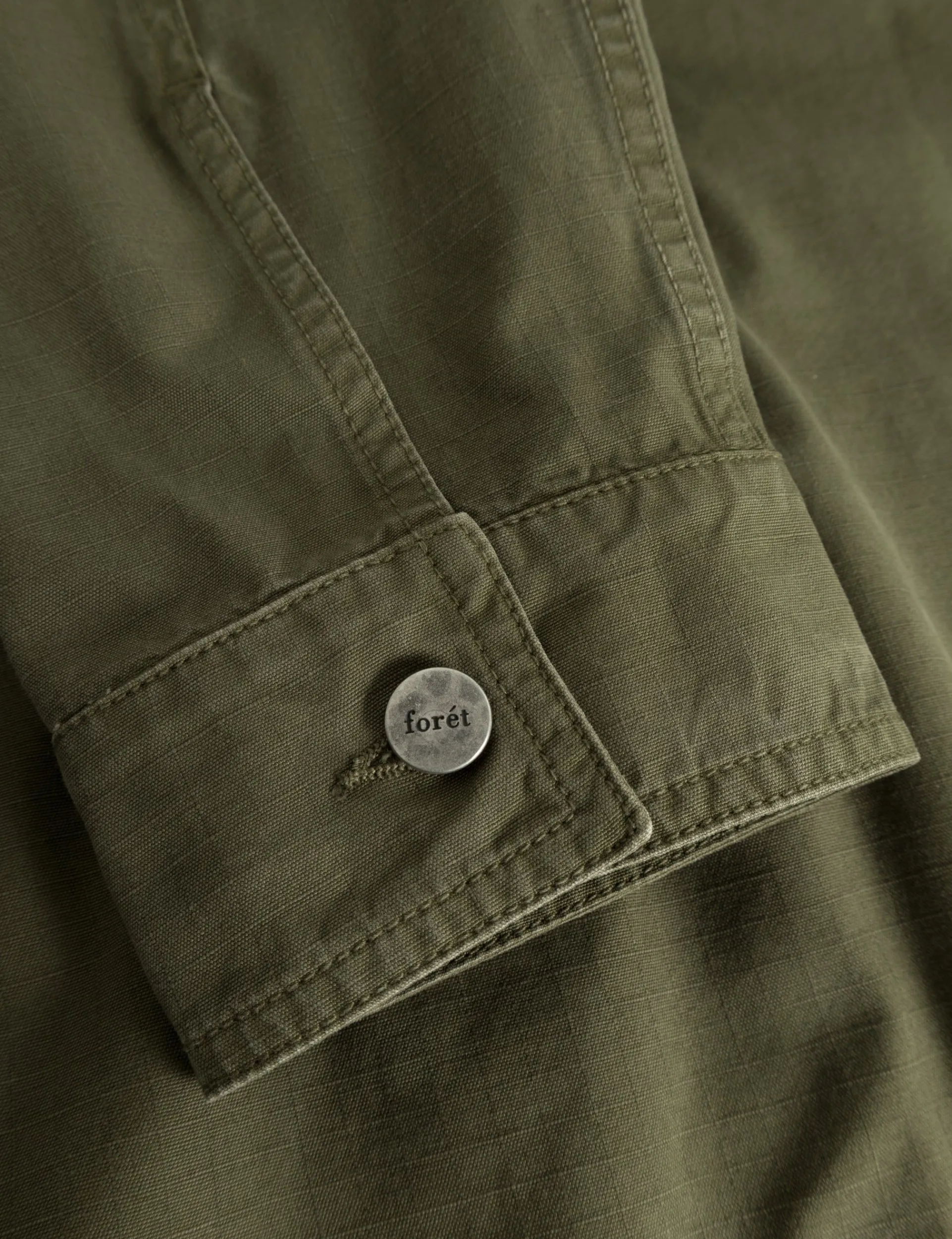 Men Forét Shirts-Amble Overshirt-Army
