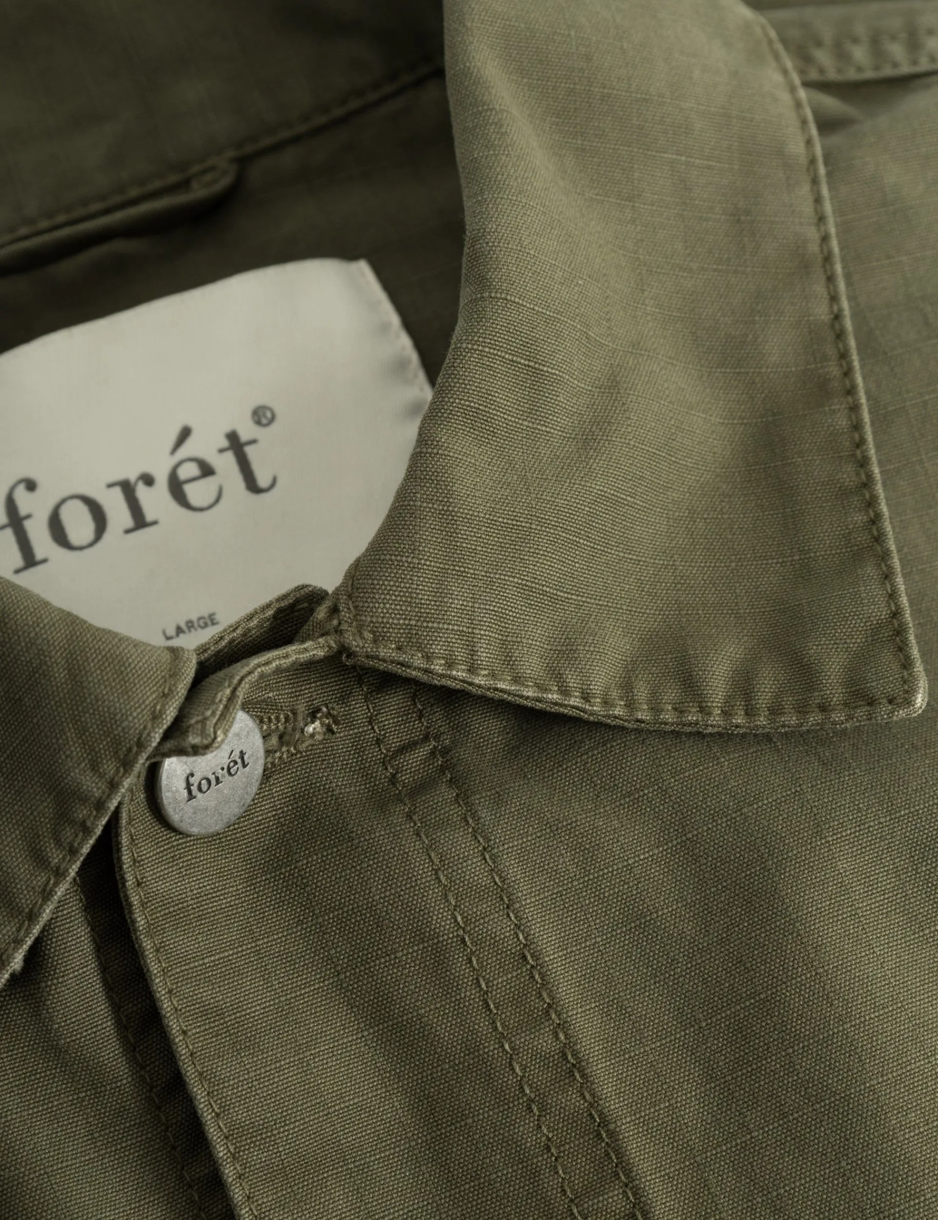 Men Forét Shirts-Amble Overshirt-Army