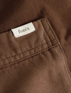 Men Forét Shirts-Amble Overshirt-Brown