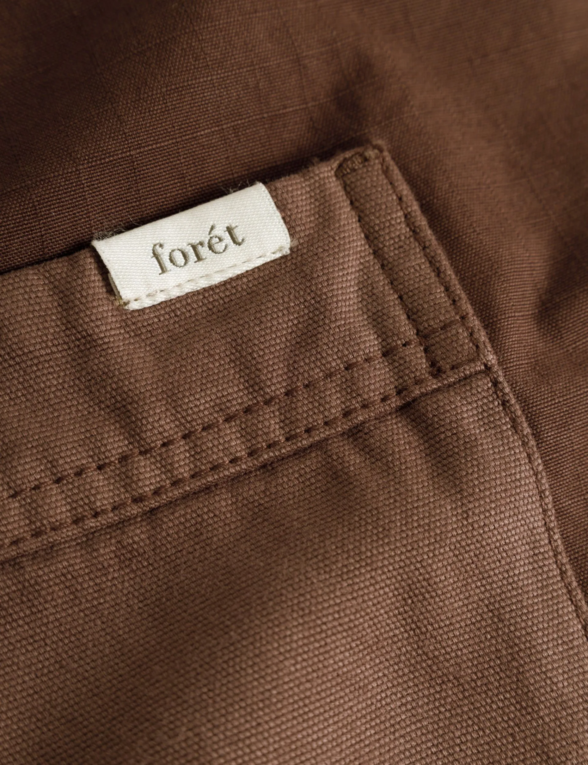 Men Forét Shirts-Amble Overshirt-Brown