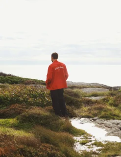 Men Forét Shirts-Angler Club Overshirt-Agari Red