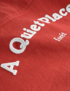 Men Forét Shirts-Angler Club Overshirt-Agari Red