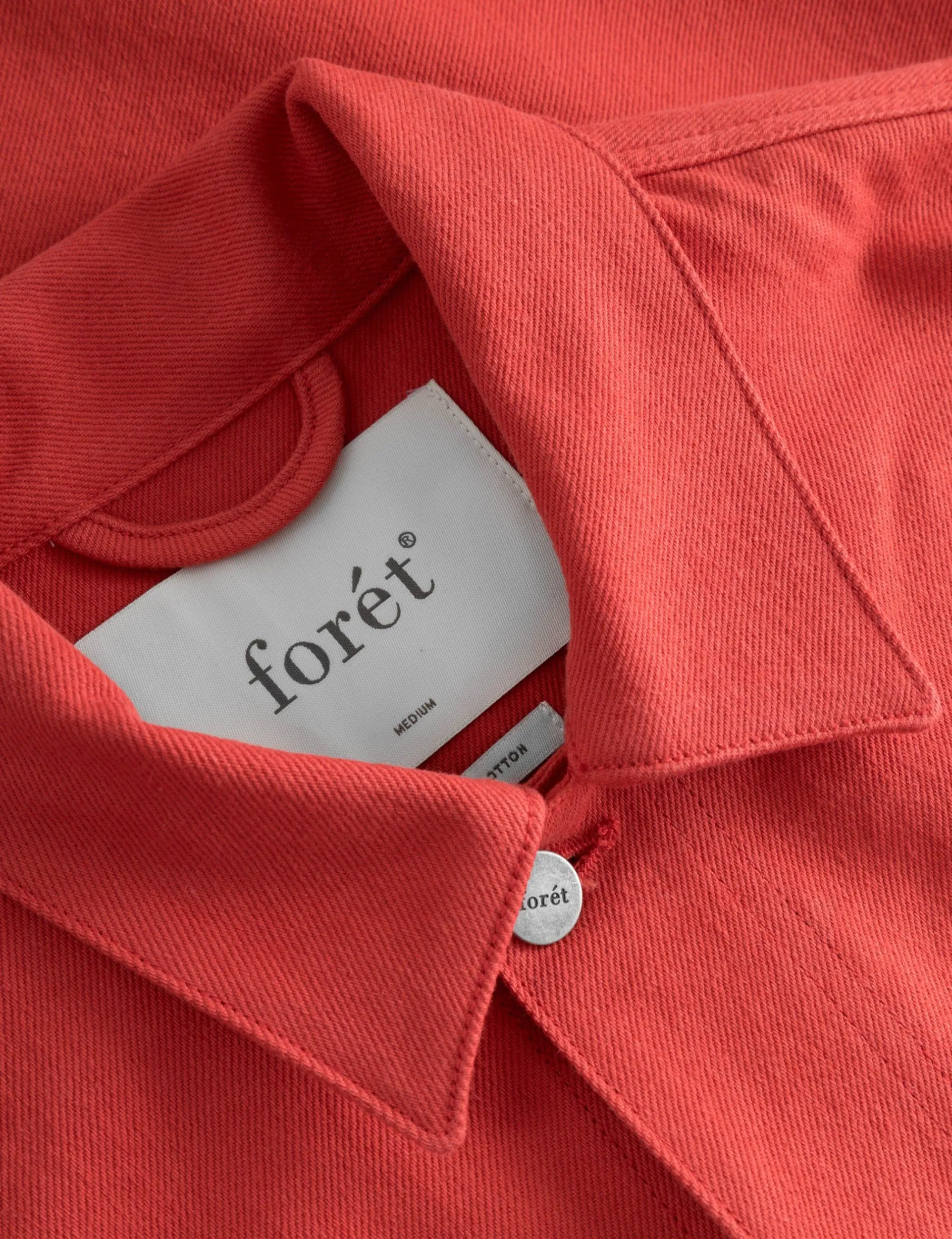 Men Forét Shirts-Angler Club Overshirt-Agari Red