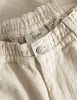 Men Forét Pants-Arise Twill Pants-Undyed