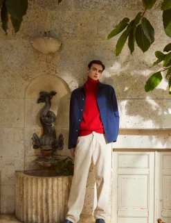 Men Forét Pants-Arise Twill Pants-Undyed
