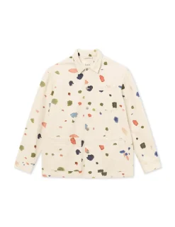 Men Forét Overshirts-Artwork Overshirt-Undyed