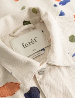Men Forét Overshirts-Artwork Overshirt-Undyed