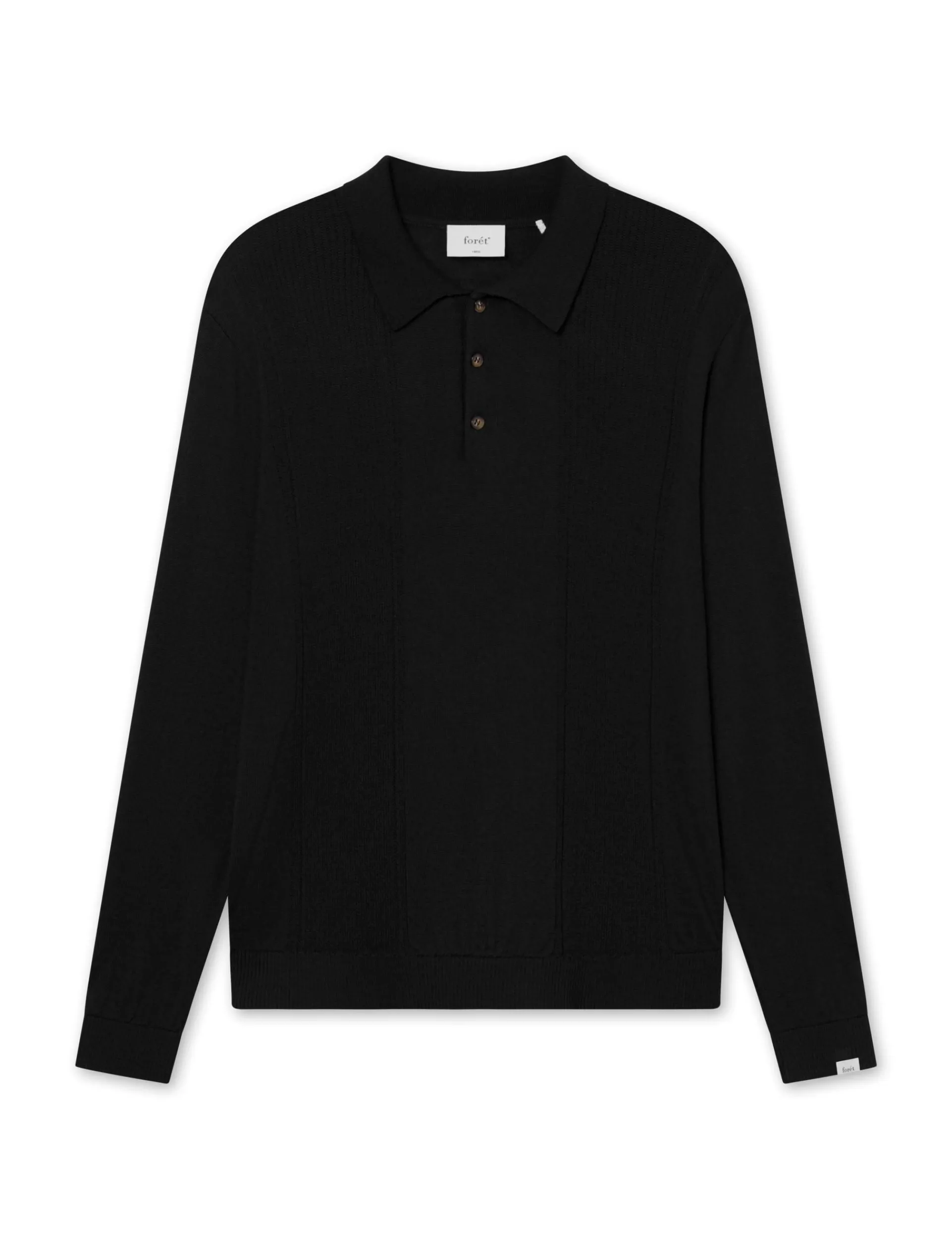 Men Forét Knitwear-Astern Longsleeve Knit-Black