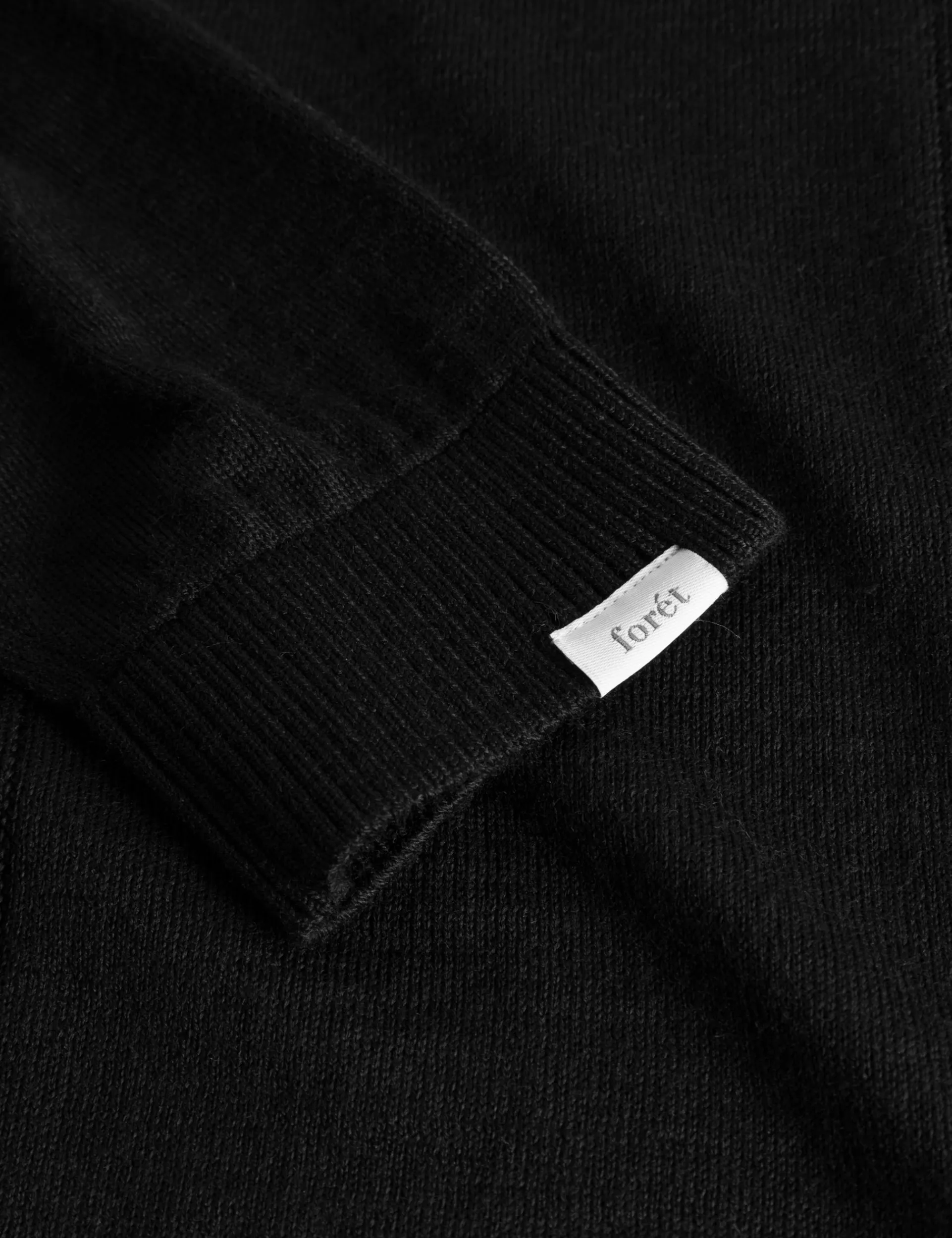 Men Forét Knitwear-Astern Longsleeve Knit-Black