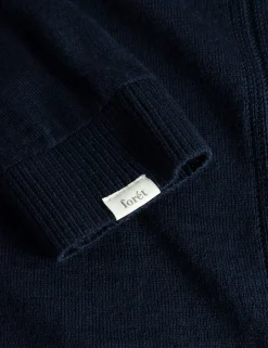 Men Forét Sweatshirts-Astern Longsleeve Knit-Navy