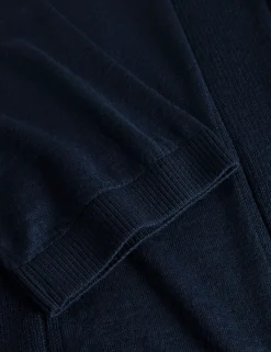 Men Forét Knitwear-Astern Short Sleeve-Navy