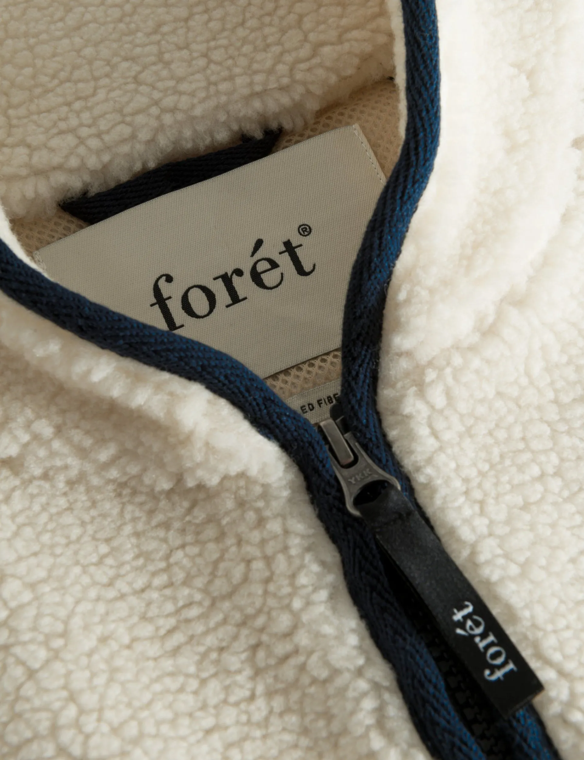 Men Forét Jackets-Astro Sherpa Vest-Cloud/Brick