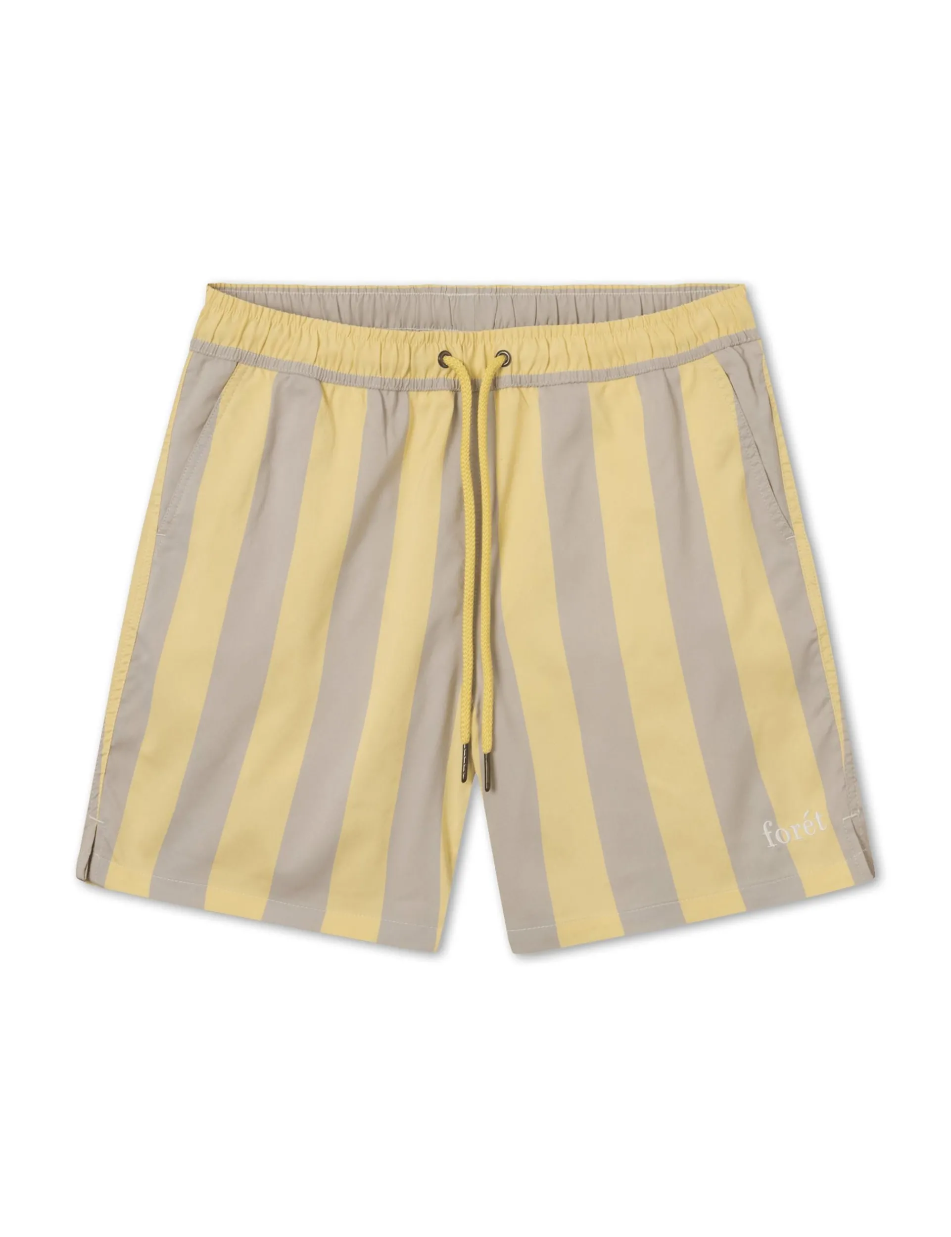 Men Forét Shorts-Away Swimshorts-Dusty Yellow/Khaki