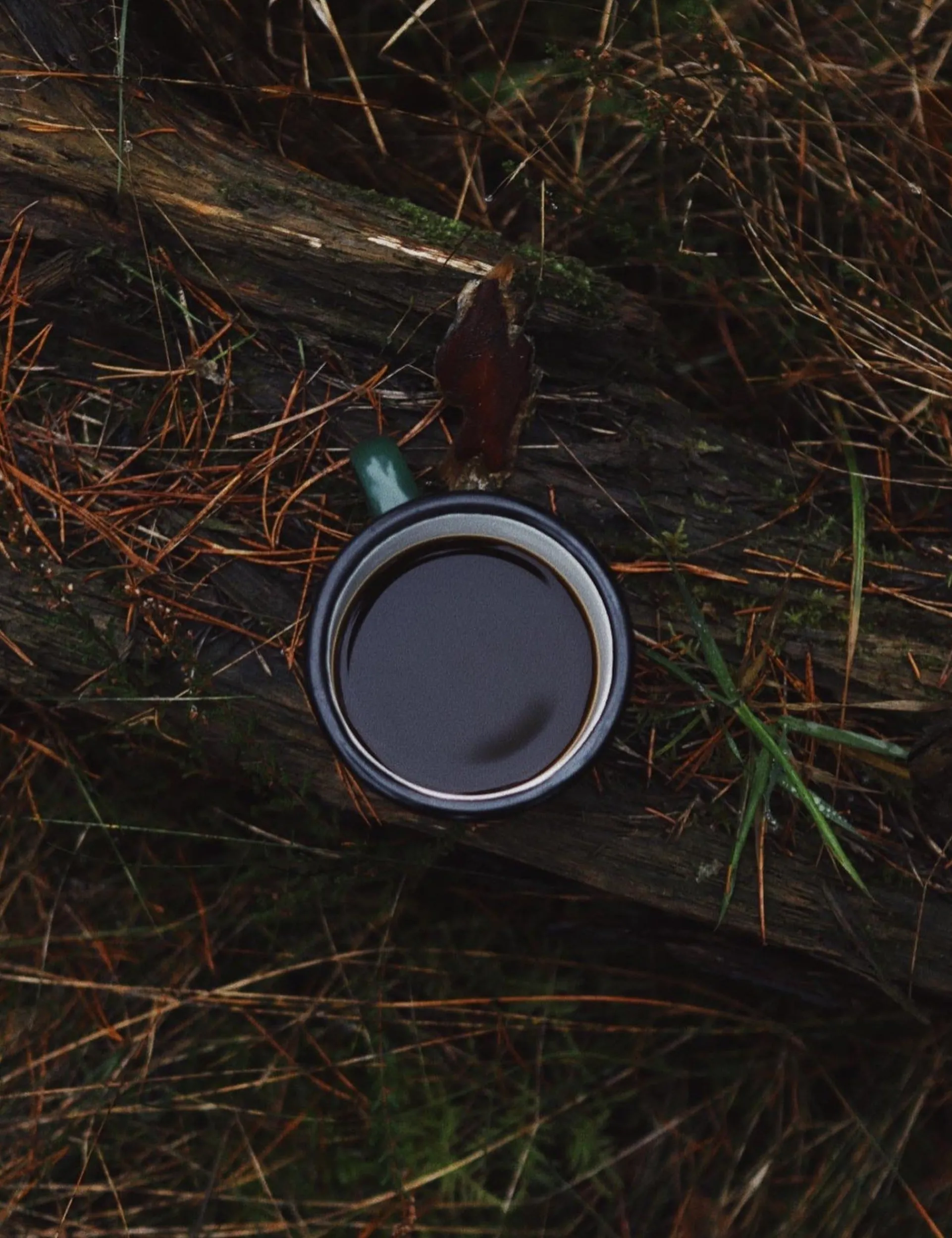 Forét Goods-Bean Enamel Mug-Dark Green