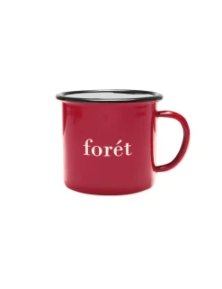 Men Forét Accessories-Bean Enamel Mug-Red