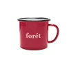 Men Forét Outdoor Goods-Bean Enamel Mug-Red