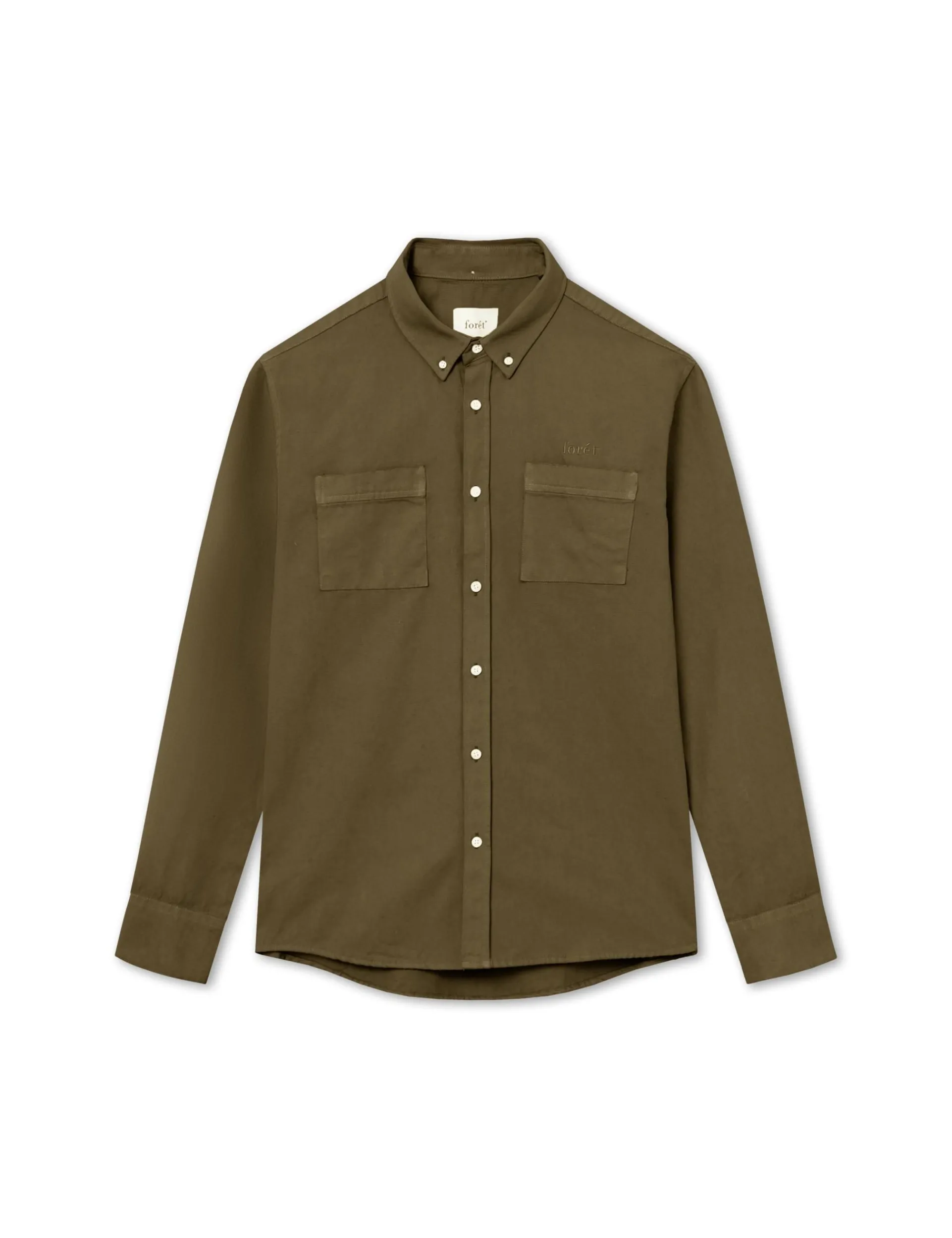 Men Forét Shirts-Bear Shirt-Army