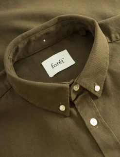 Men Forét Shirts-Bear Shirt-Army