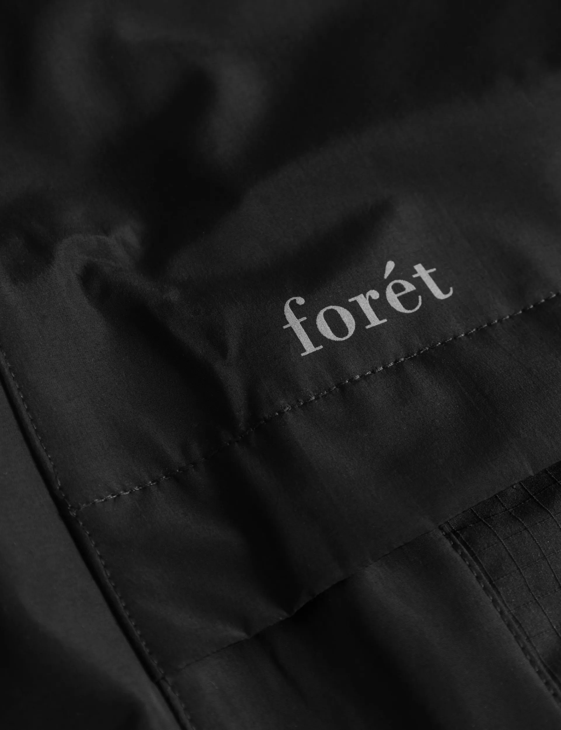 Men Forét Jackets-Blade Shell Jacket-Black