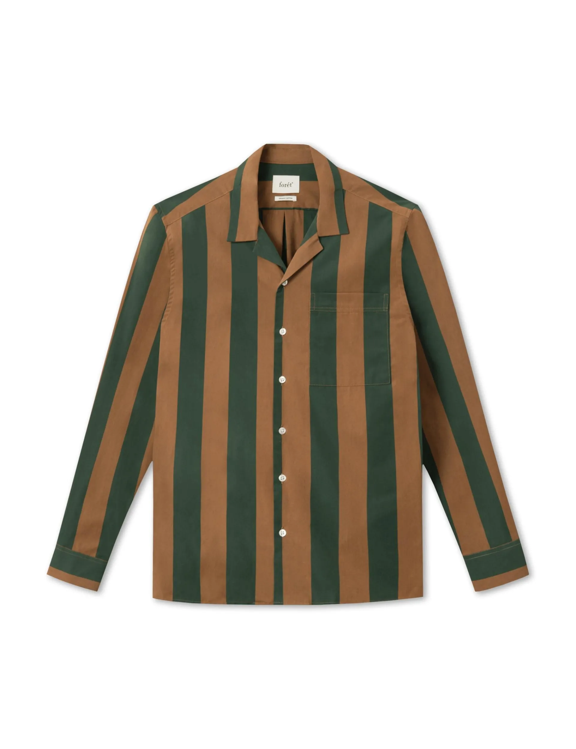Men Forét Shirts-Blunder Pyjamas Shirt-Rubber/Dark Green