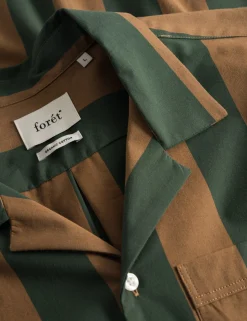 Men Forét Shirts-Blunder Pyjamas Shirt-Rubber/Dark Green