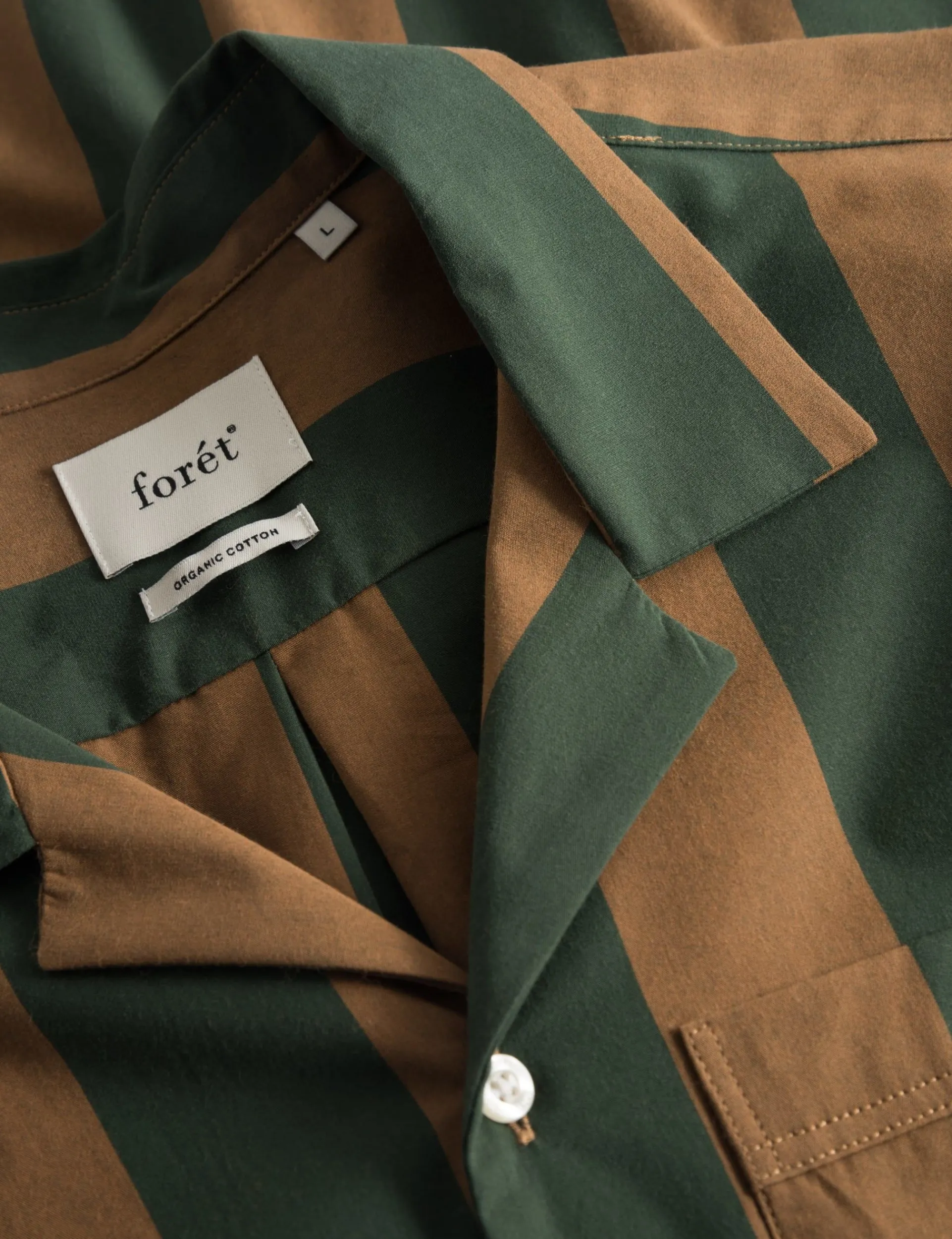 Men Forét Shirts-Blunder Pyjamas Shirt-Rubber/Dark Green
