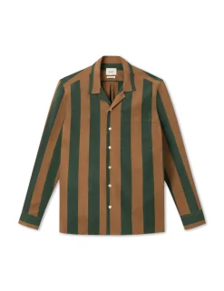 Forét Goods-Blunder Pyjamas Shirt-Rubber/Dark Green