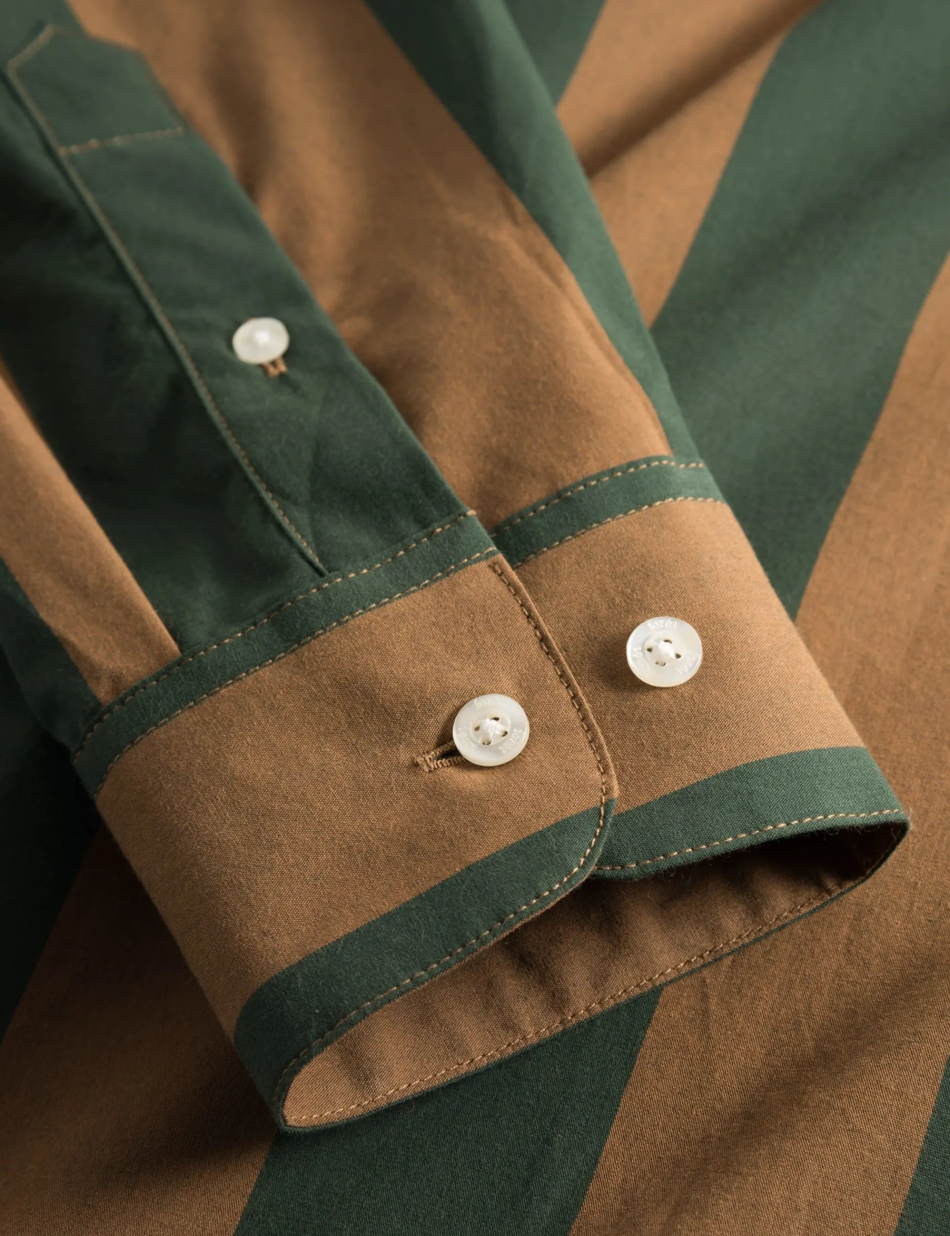 Forét Goods-Blunder Pyjamas Shirt-Rubber/Dark Green