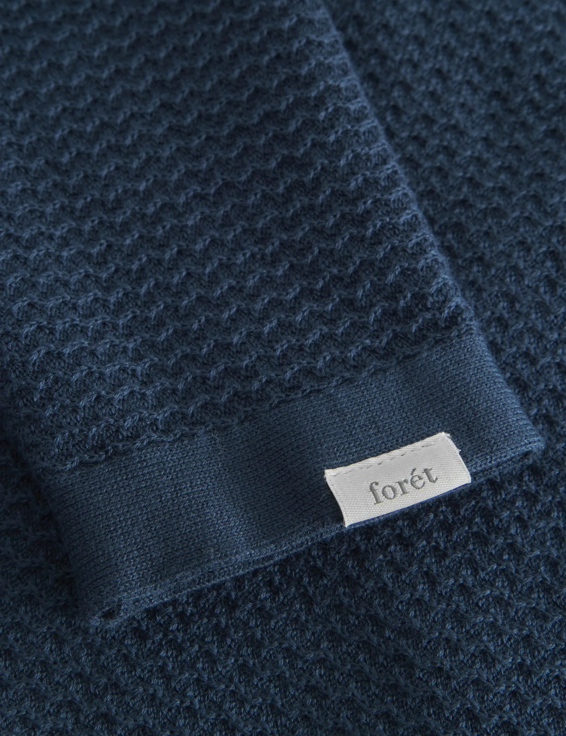 Men Forét Sweatshirts-Boat Knit-Navy