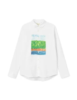 Men Forét Shirts-Brisk Shirt-White