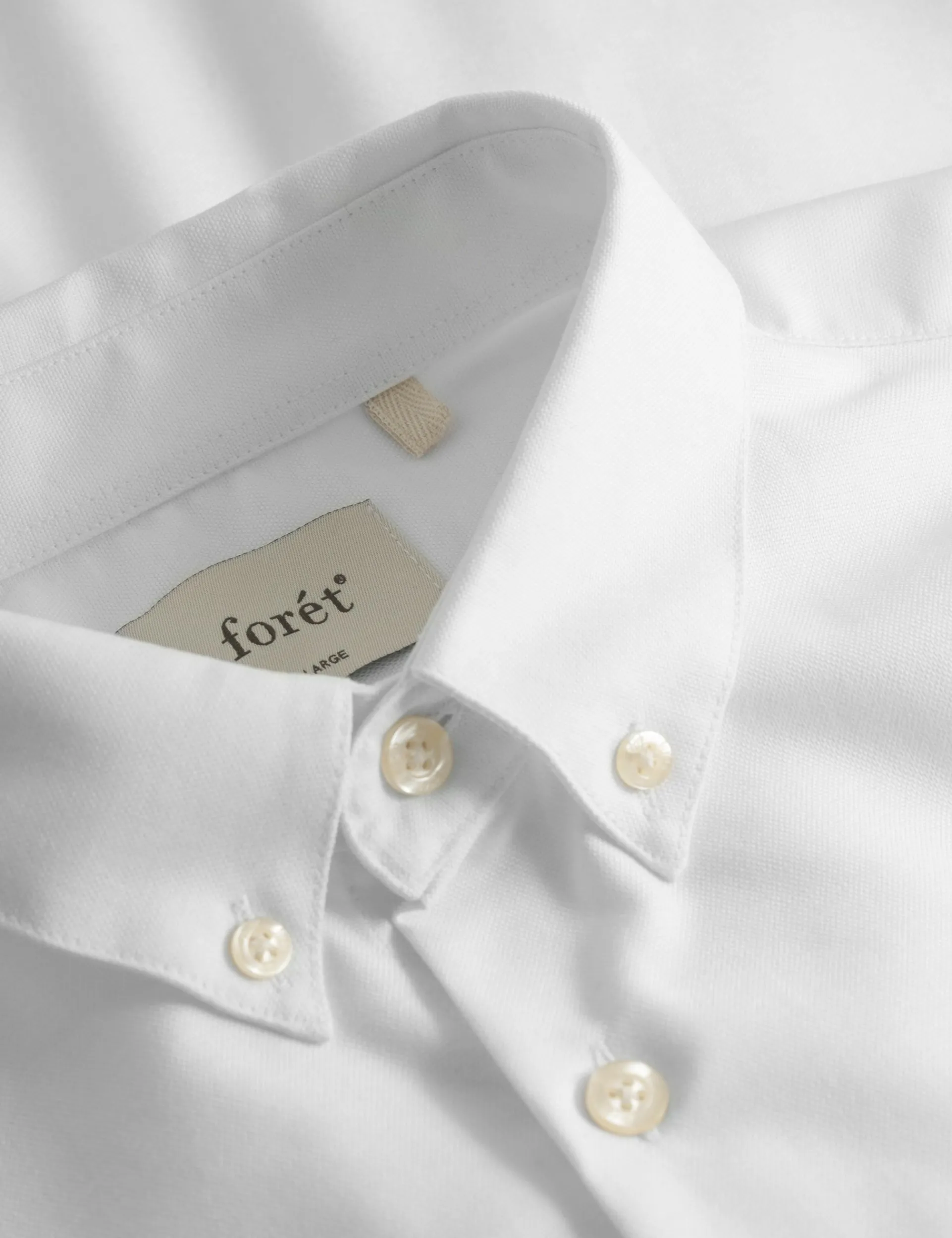 Men Forét Shirts-Brisk Shirt-White