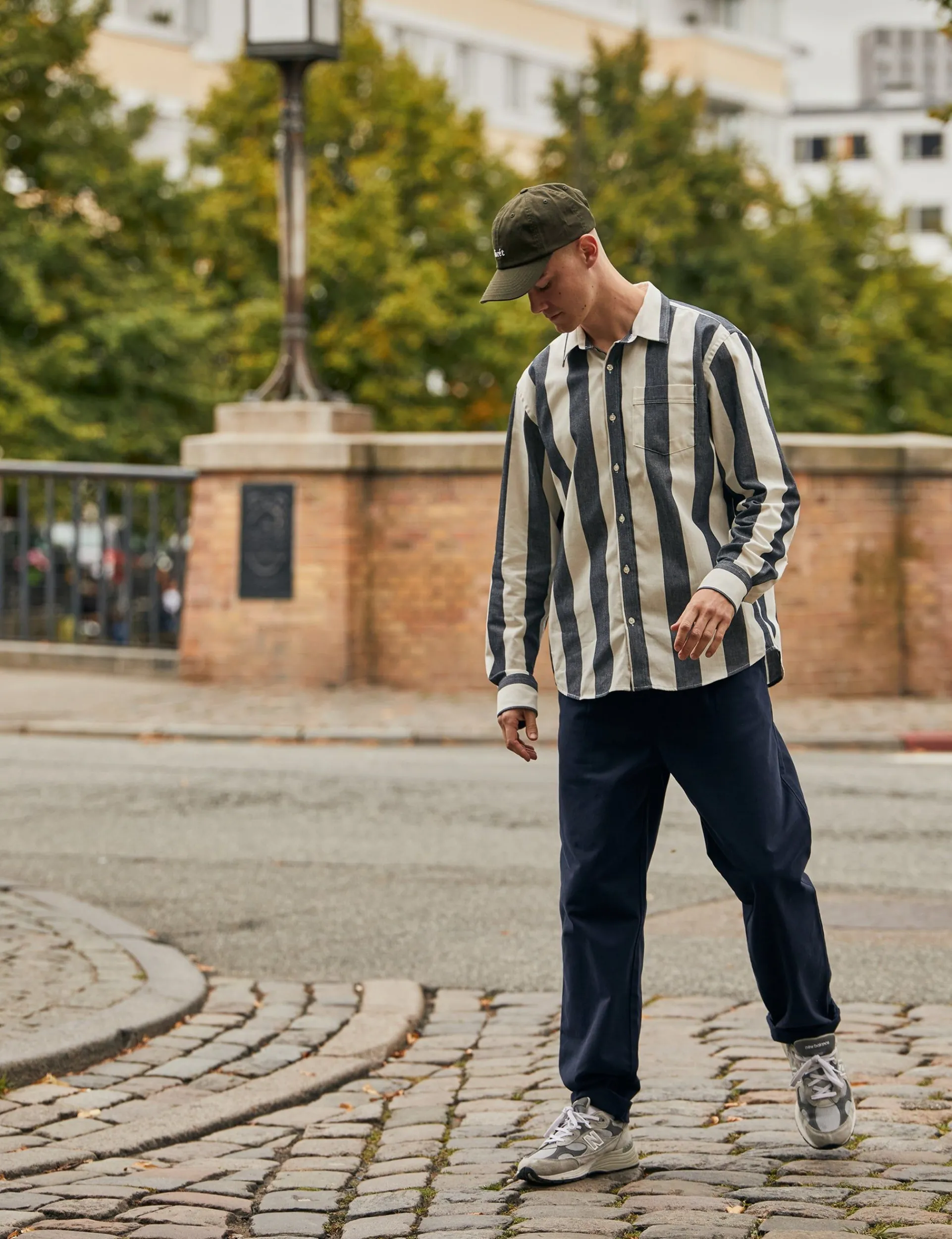 Men Forét Pants-Brook Chino-Navy