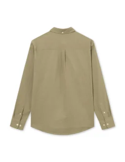Men Forét Shirts-Bush Seersucker Shirt-Olive