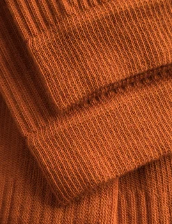 Men Forét Accessories-Camino Socks 2-Pack-Burnt Orange/Cloud