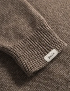 Men Forét Sweatshirts-Camp Jacquard Knit-Khaki
