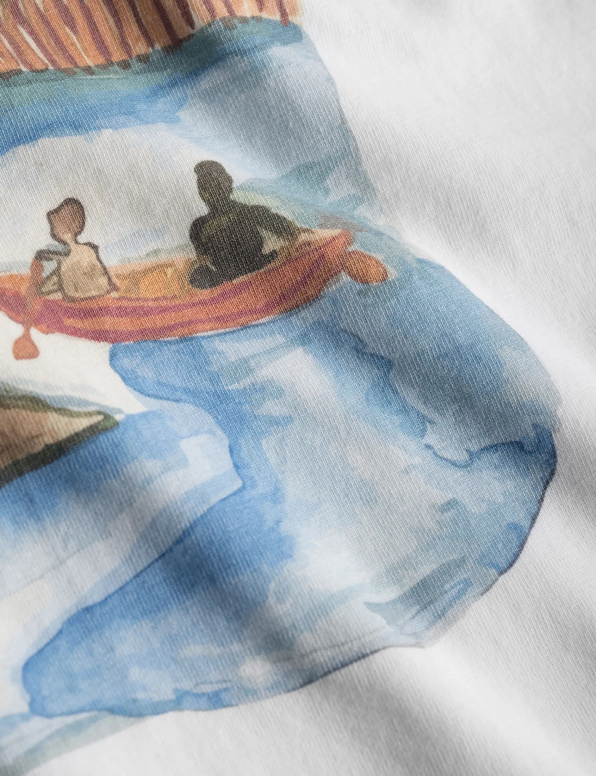 Men Forét T-Shirts-Canoe Longsleeve-White