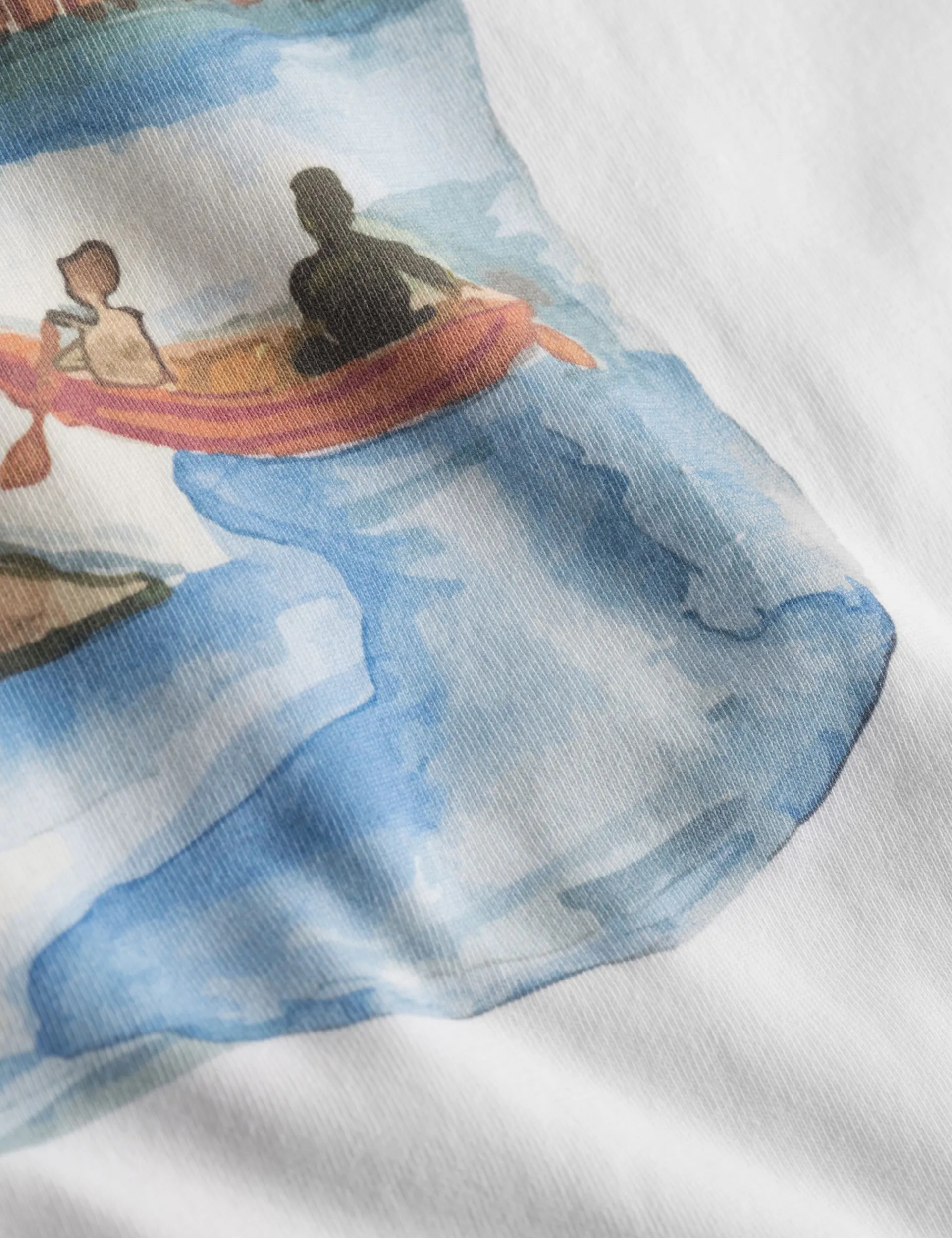 Men Forét T-Shirts-Canoe T-Shirt-White