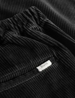 Men Forét Pants-Clay Corduroy Pants-Black