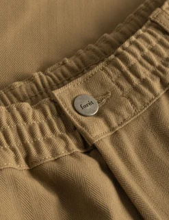 Men Forét Pants-Clay Herringbone Pants-Khaki