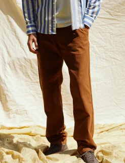 Men Forét Pants-Clay Herringbone Pants-Rubber