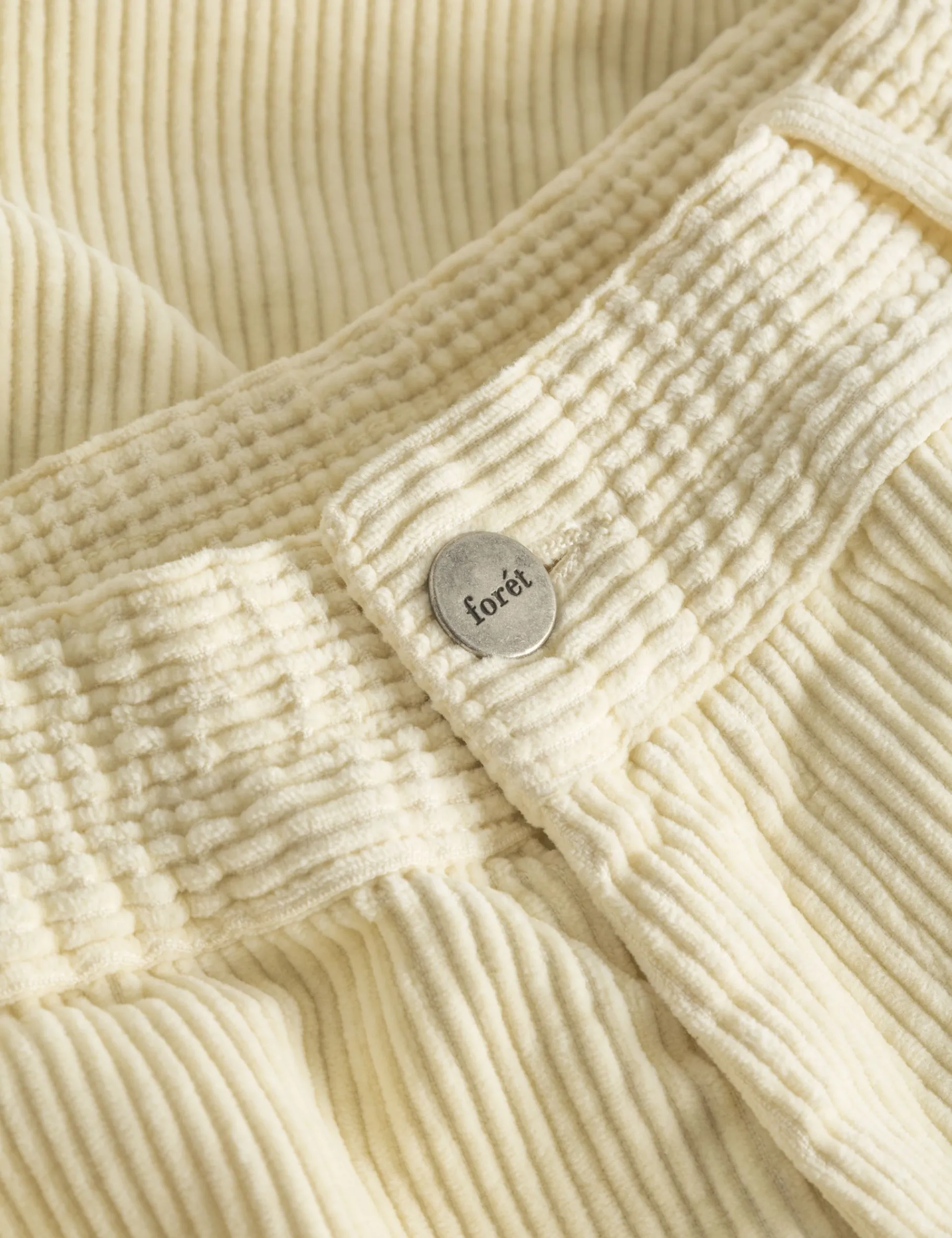Men Forét Pants-Clay Pants-Cream Corduroy